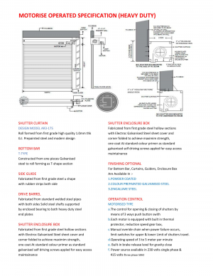 ROLLER SHUTTER STRUCTURE - Andah Roller